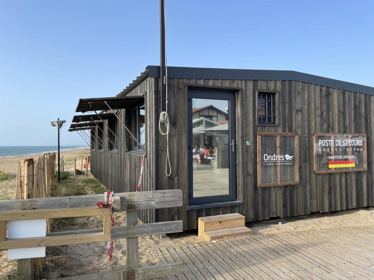 Chalet Paisible A La Plage, Piscine Et Tennis 온드라스 외부 사진