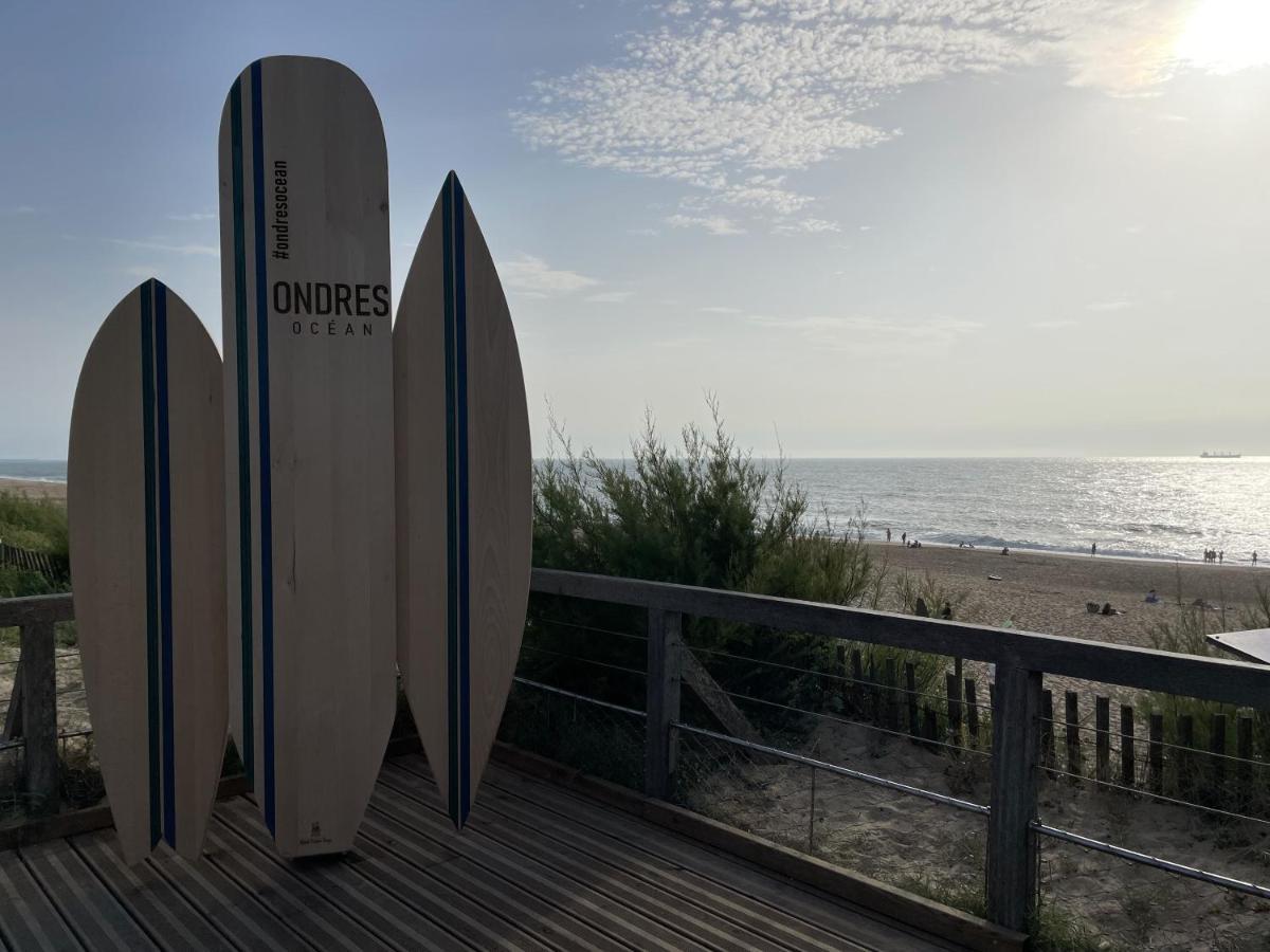 Chalet Paisible A La Plage, Piscine Et Tennis 온드라스 외부 사진